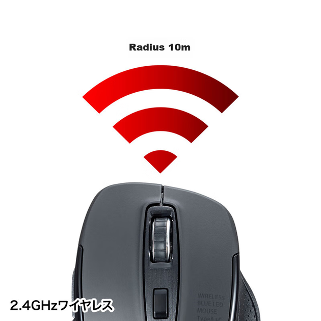 Миша Sanwa Supply WBLC169 на батарейці Wireless Black - зображення 4