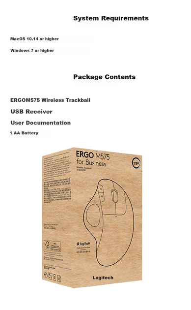 Трекбол Logitech ERGO M575 Wireless Black - изображение 6