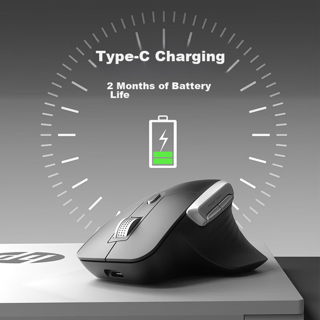 Мышь HP Professor 1 Wireless/Bluetooth White - Фото 4 Мышь HP Professor 1 Wireless/Bluetooth White - изображение 4