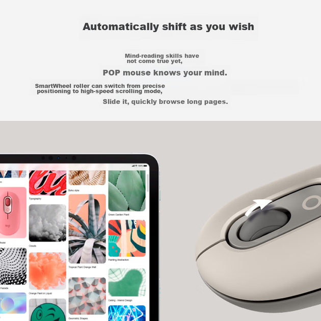 Мышь Logitech POP Bluetooth Smoky Grey - изображение 5