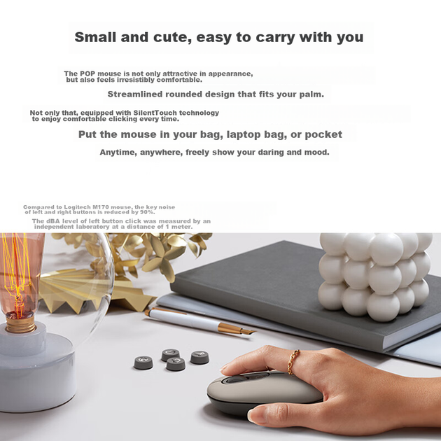 Мышь Logitech POP Bluetooth Smoky Grey - изображение 6