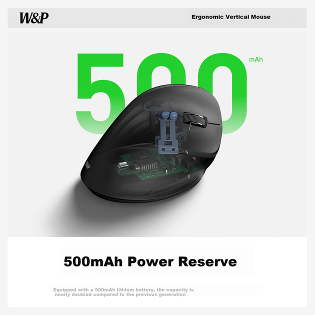 Мышь W&P MV50 Wireless Black (PMV50) - изображение 7