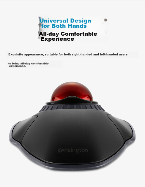 Трекбол Kensington Orbit Wireless Black/Red (K70992) - изображение 4