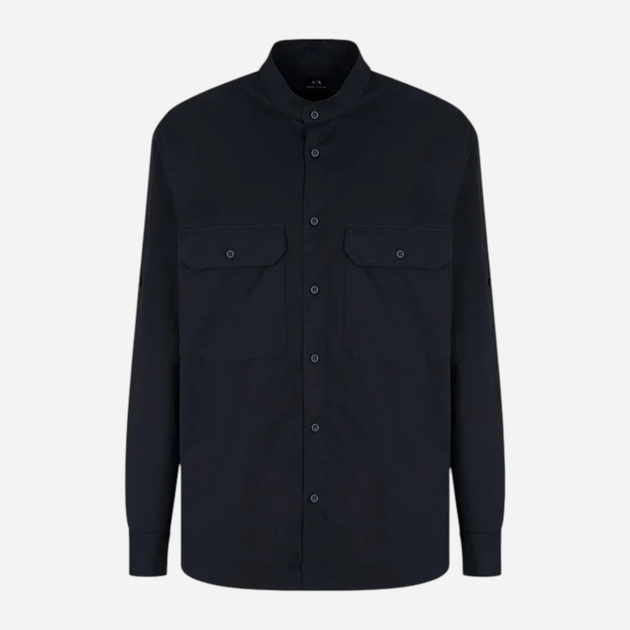 Рубашка хлопковая мужская Armani Exchange 545648835 XL Черная (1161447548) - Фото 4 Рубашка хлопковая мужская Armani Exchange 545648835 XL Черная (1161447548) - изображение 4