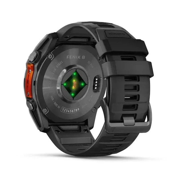 Смарт-годинники Garmin Fenix 8 51mm AMOLED Slate Gray with Black Silicone Band 010-02905-00 - Фото 2 Смарт-годинники Garmin Fenix 8 51mm AMOLED Slate Gray with Black Silicone Band 010-02905-00 - изображение 2