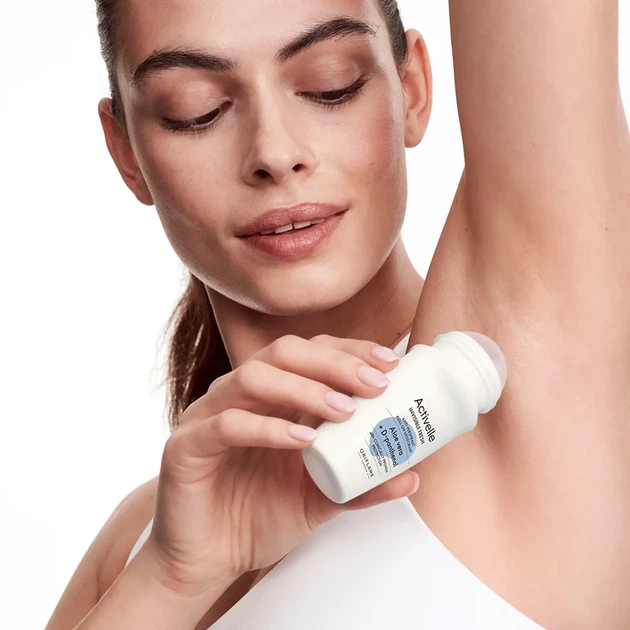 Кульковий дезодорант-антиперспірант Oriflame Activelle Invisible Fresh з алое вера та D-пантенолом, 50 мл - Фото 3 Кульковий дезодорант-антиперспірант Oriflame Activelle Invisible Fresh з алое вера та D-пантенолом, 50 мл - зображення 3