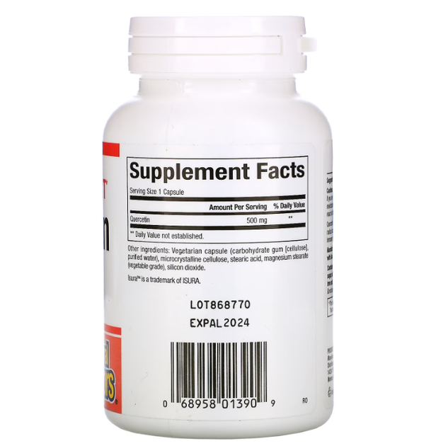 Кверцетин 500 мг Natural Factors Quercetin 60 капсул - изображение 2