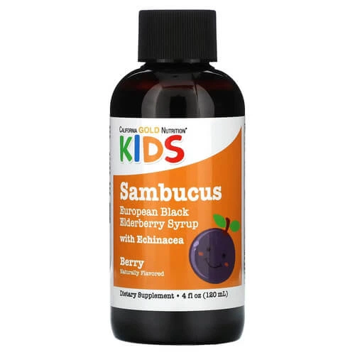 Бузина California Gold Nutrition Sambucus for Kids 120 мл