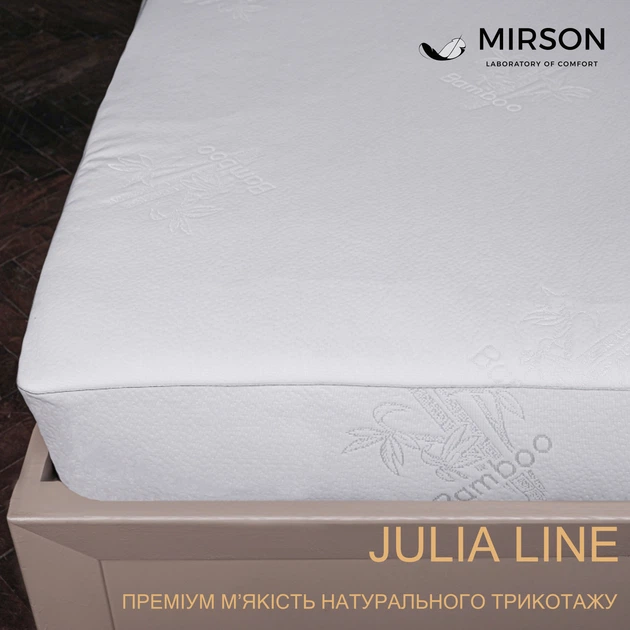 Наматрасник №1509 Julia Cotton (обычный на резинке по периметру) 90*200 - изображение 4