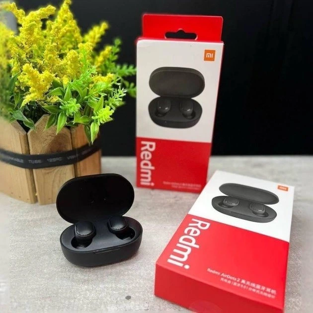 Беспроводные вакуумные наушники Redmi AirDots Black TWS Bluetooth с микрофоном и зарядным кейсом - изображение 6
