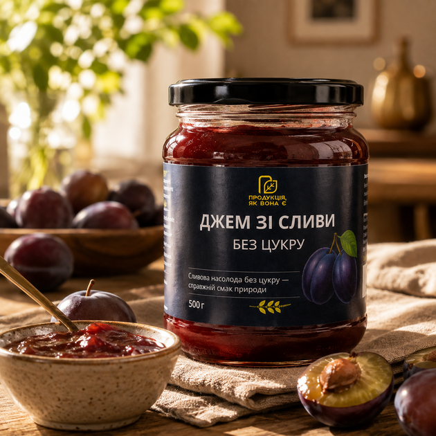 Сливовый джем без сахара 500 г натуральный сливовый - Фото 7 Сливовый джем без сахара 500 г натуральный сливовый - изображение 7
