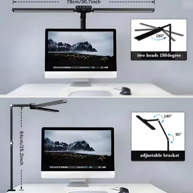 Бестеневая LED настольная лампа 10 Вт USB CS-T19K - изображение 4