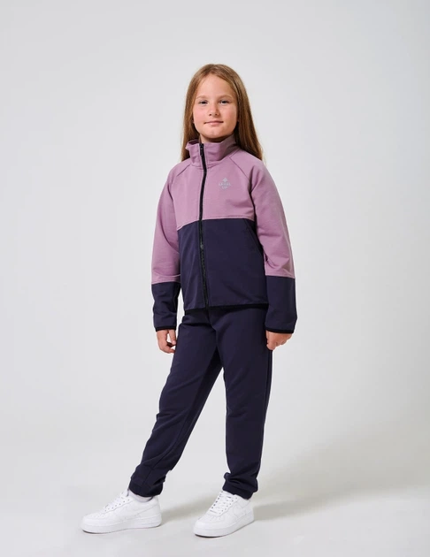 Спортивний костюм (куртка+брюки) для дівчинки SMIL 117571-1 Крижано-фіолетовий р.140 - зображення 3