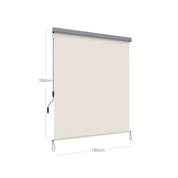 Вертикальна маркіза SONGMICS GSA185M01 180×250 см, бежева - Фото 7 Вертикальна маркіза SONGMICS GSA185M01 180×250 см, бежева - зображення 7