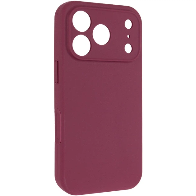 Силиконовый чехол Silk Full Camera Protective для Apple iPhone 17 Pro Max (6.9") Plum - Фото 1 Силиконовый чехол Silk Full Camera Protective для Apple iPhone 17 Pro Max (6.9") Plum - изображение 1
