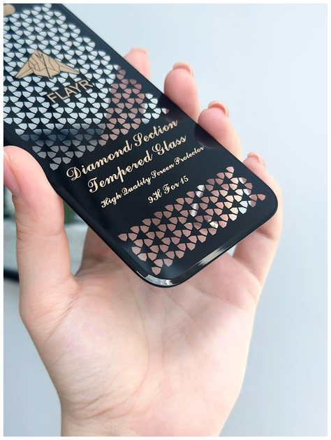 Защитное стекло FLAYR 5D Diamond для iPhone X Xs 11 Pro с рамкой максимальная защита черное SR-547 - изображение 8