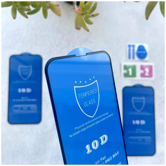 Защитное стекло 10D для iPhone X Xs 11 Pro с рамкой максимальная защита Blue SR-547 - Фото 3 Защитное стекло 10D для iPhone X Xs 11 Pro с рамкой максимальная защита Blue SR-547 - изображение 3