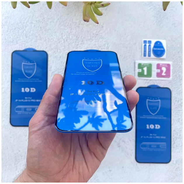 Защитное стекло 10D для iPhone X Xs 11 Pro с рамкой максимальная защита Blue SR-547 - Фото 4 Защитное стекло 10D для iPhone X Xs 11 Pro с рамкой максимальная защита Blue SR-547 - изображение 4