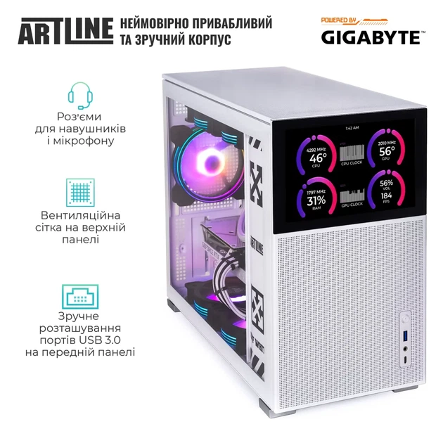 Комп'ютер ARTLINE Gaming D31WHITE (D31WHITEv92) - изображение 4