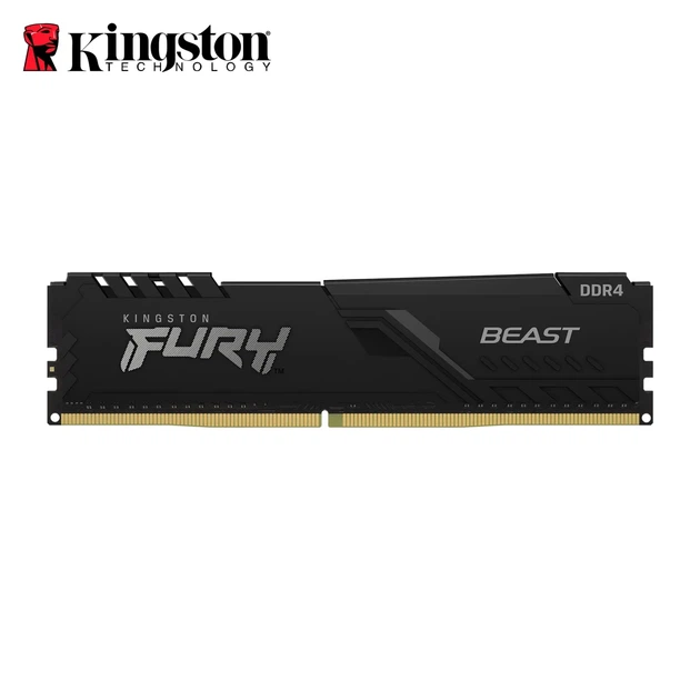 Модуль пам'яті Kingston FURY Beast Black DDR4-3200 8GB CL16-18-18 1.35V XMP - Фото 2 Модуль пам'яті Kingston FURY Beast Black DDR4-3200 8GB CL16-18-18 1.35V XMP - изображение 2
