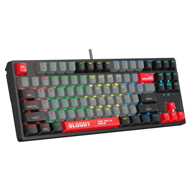 Клавіатура A4Tech Bloody S87 Energy Red - зображення 4