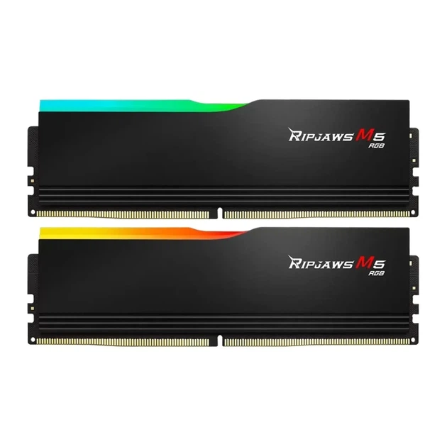 Модуль пам'яті G.Skill Ripjaws M5 RGB Black DDR5-6000 32GB (2x16GB) CL32-38-38-96 1.35V Intel XMP - Фото 2 Модуль пам'яті G.Skill Ripjaws M5 RGB Black DDR5-6000 32GB (2x16GB) CL32-38-38-96 1.35V Intel XMP - зображення 2
