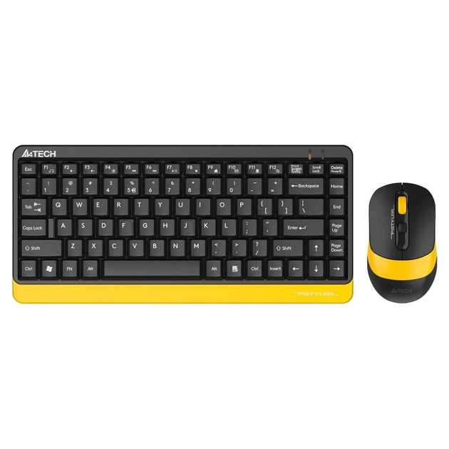 Комплект клавіатура та мишка A4Tech FG1110 (Bumblebee) - Фото 1 Комплект клавіатура та мишка A4Tech FG1110 (Bumblebee) - зображення 1