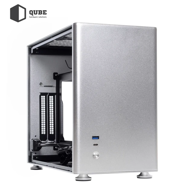 Корпус QUBE A4 Aluminum Silver (QBA4I_WSNU3) - зображення 9