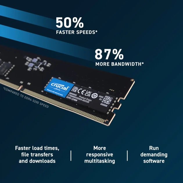 Модуль пам'яті Crucial DDR5-5600 16GB CL46-45-45 1.1V - изображение 3