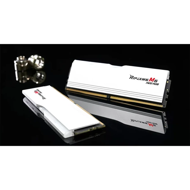 Модуль пам'яті G.Skill Ripjaws M5 Neo RGB White DDR5-6000 96GB (2x48GB) 30-36-36-96 1.35V AMD EXPO - зображення 4