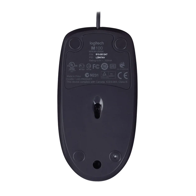Мишка Logitech B100 USB Black (910-003357) - изображение 8