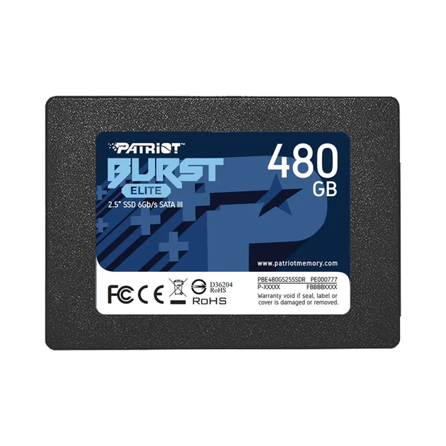 SSD PATRIOT Burst Elite 480GB 2.5' SATA III TLC 3D (PBE480GS25SSDR) - Фото 1 SSD PATRIOT Burst Elite 480GB 2.5' SATA III TLC 3D (PBE480GS25SSDR) - изображение 1