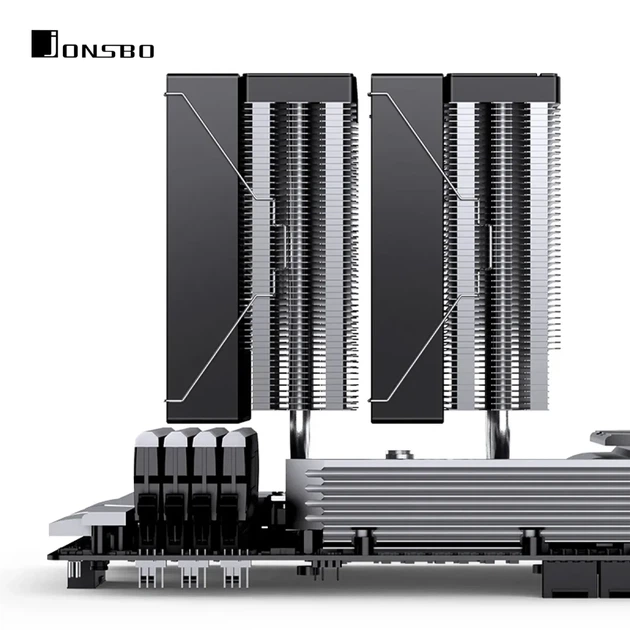 Процесорний кулер JONSBO CA80 Black (120mm/4pin/1800RPM/32.6Dba/6 тепл. трубки) - зображення 9
