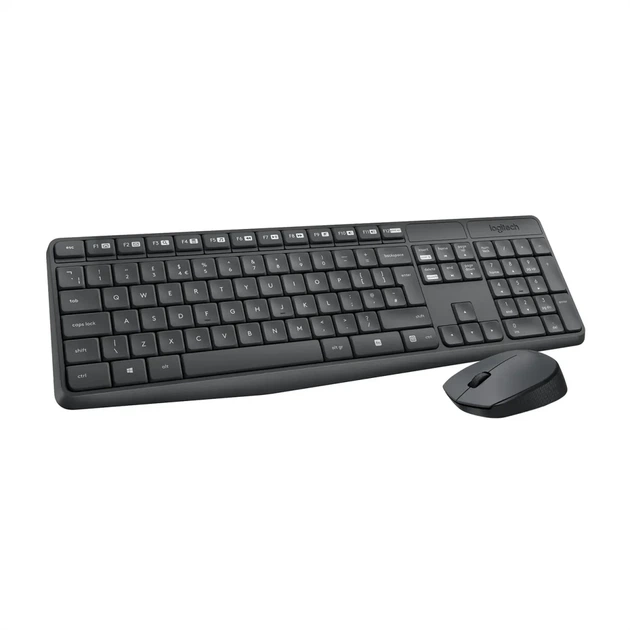 Комплект клавіатура та мишка Logitech MK235 Wireless UA (920-007931) - Фото 1 Комплект клавіатура та мишка Logitech MK235 Wireless UA (920-007931) - изображение 1
