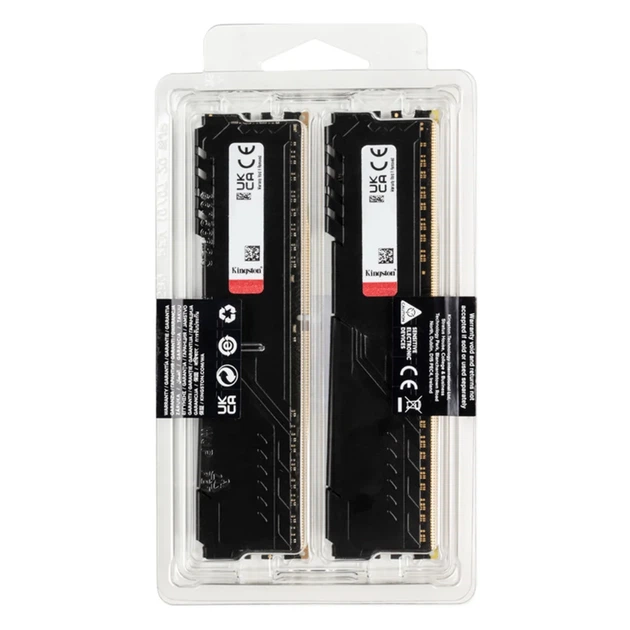 Модуль пам'яті Kingston FURY Beast Black DDR4-3200 32GB (2x16GB) CL16-20-20 1,35V (KF432C16BBK2/32) - Фото 6 Модуль пам'яті Kingston FURY Beast Black DDR4-3200 32GB (2x16GB) CL16-20-20 1,35V (KF432C16BBK2/32) - зображення 6