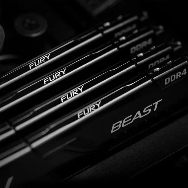 Модуль пам'яті Kingston FURY Beast Black DDR4-3200 32GB (2x16GB) CL16-20-20 1,35V (KF432C16BBK2/32) - Фото 9 Модуль пам'яті Kingston FURY Beast Black DDR4-3200 32GB (2x16GB) CL16-20-20 1,35V (KF432C16BBK2/32) - зображення 9