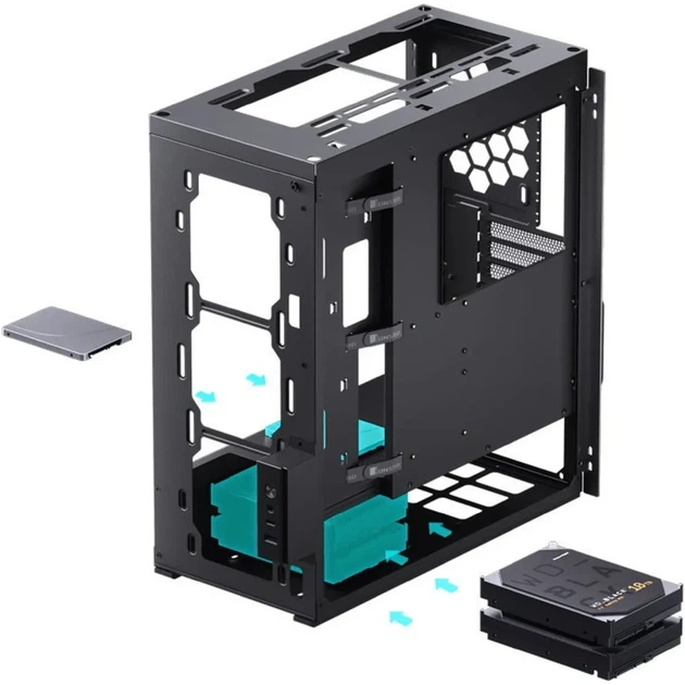 Корпус JONSBO U6 Black - зображення 6