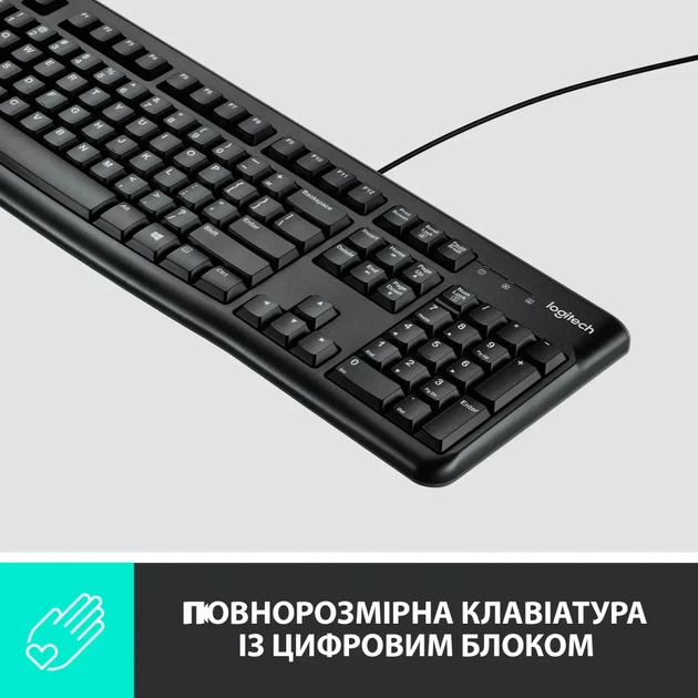 Комплект клавіатура та мишка Logitech Desktop MK120 UA (920-002563) - зображення 4