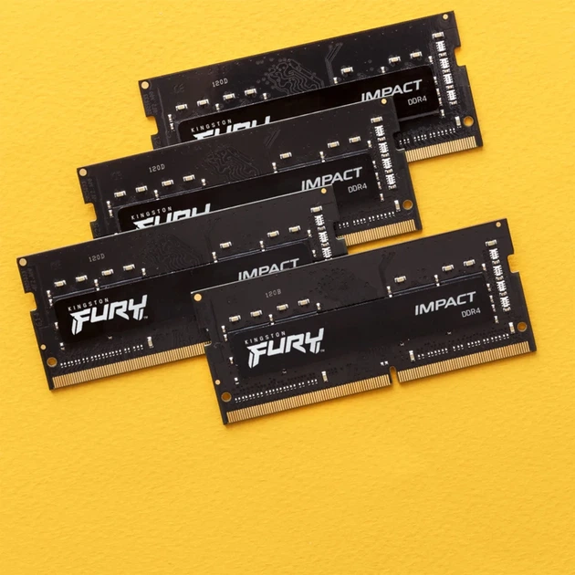 Модуль пам'яті Kingston Fury Impact DDR4-3200 16GB SODIMM CL20-22-22 1.2V - Фото 6 Модуль пам'яті Kingston Fury Impact DDR4-3200 16GB SODIMM CL20-22-22 1.2V - зображення 6