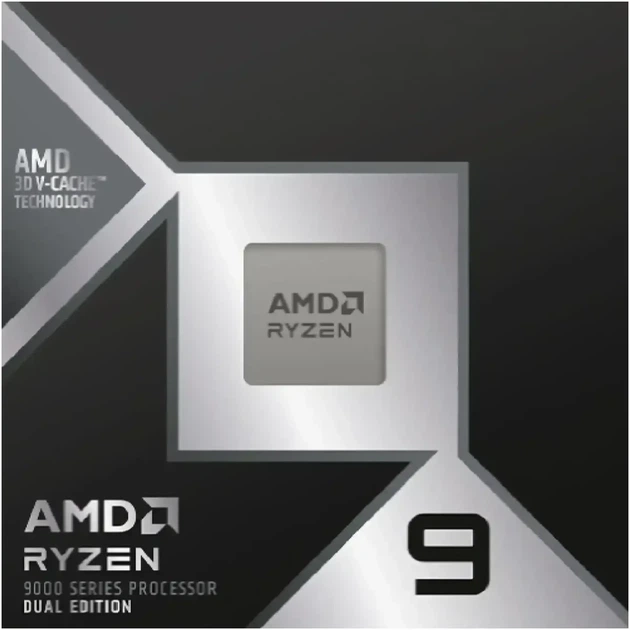 Процесор AMD Ryzen 9 9950X3D2 (16C/32T,4.3-5.6GHz,208MB,200W,AM5) BOX (100-100001978WOF) - Фото 1 Процесор AMD Ryzen 9 9950X3D2 (16C/32T,4.3-5.6GHz,208MB,200W,AM5) BOX (100-100001978WOF) - зображення 1