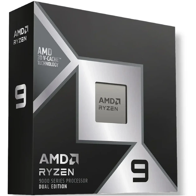 Процесор AMD Ryzen 9 9950X3D2 (16C/32T,4.3-5.6GHz,208MB,200W,AM5) BOX (100-100001978WOF) - Фото 2 Процесор AMD Ryzen 9 9950X3D2 (16C/32T,4.3-5.6GHz,208MB,200W,AM5) BOX (100-100001978WOF) - зображення 2