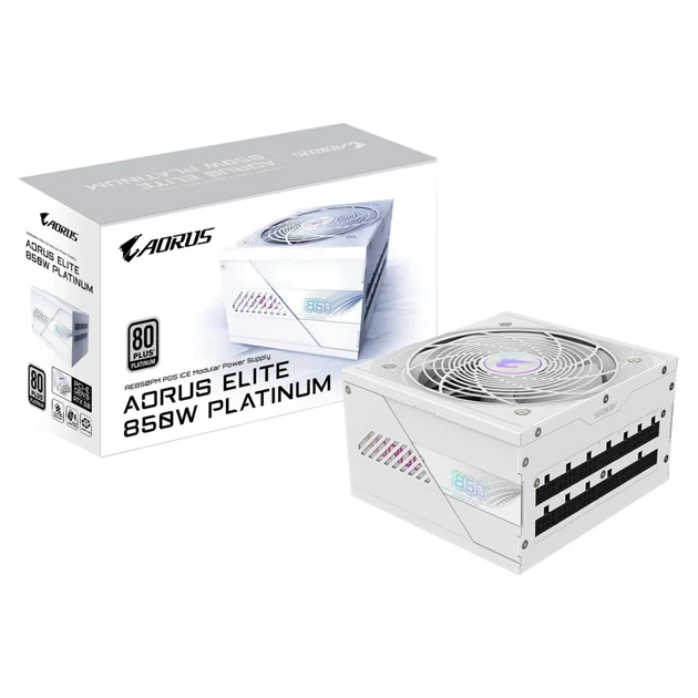 Блок живлення GIGABYTE AORUS ELITE AE850PM PG5 ICE (850W, ATX 3.1, PCIe 5.1, 80 Plus Platinum, White) - зображення 7