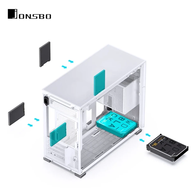 Корпус JONSBO D31 MESH White - зображення 10