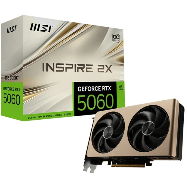 Відеокарта MSI Nvidia GeForce RTX 5060 INSPIRE 2X OC 8GB (G506-8I2C) - изображение 5