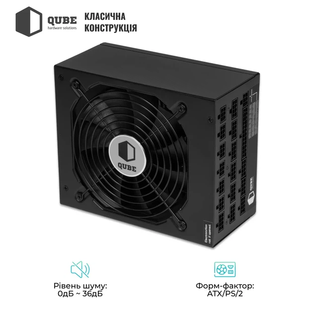 Блок живлення QUBE 1650W 80+ GOLD (QBF-HP1-1650GD-14C) - изображение 6