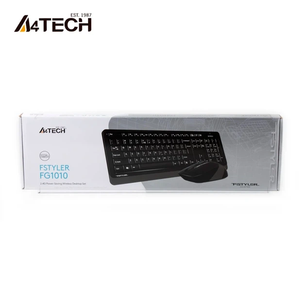 Комплект клавіатура та мишка A4Tech FG1010 Grey - изображение 6