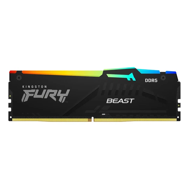 Модуль пам'яті Kingston FURY Beast Black RGB DDR5-6000 32GB (2x16GB) CL30-36-36 1.4V XMP (KF560C30BBAK2-32) - зображення 2
