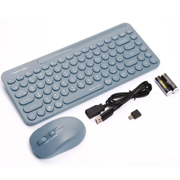 Комплект клавіатура та мишка A4Tech FG3200 Air2 Wireless Blue - изображение 4