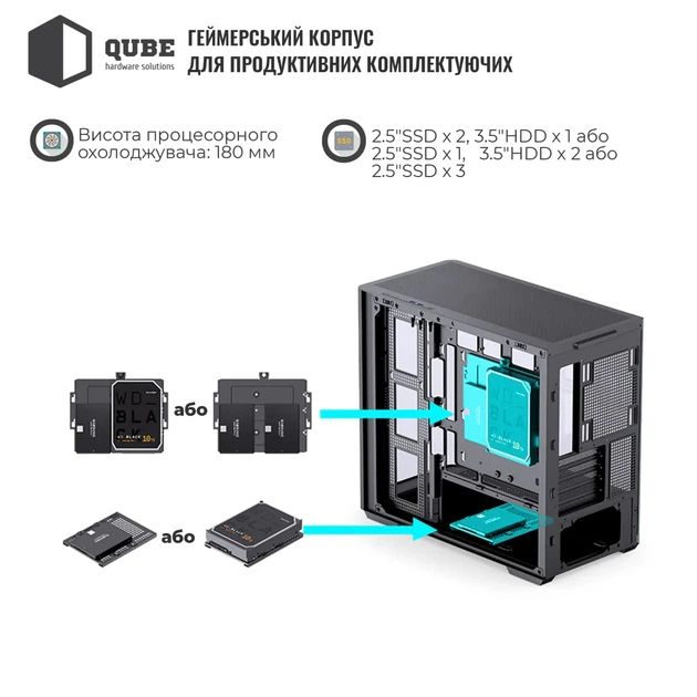 Корпус JONSBO D300 Black - изображение 5