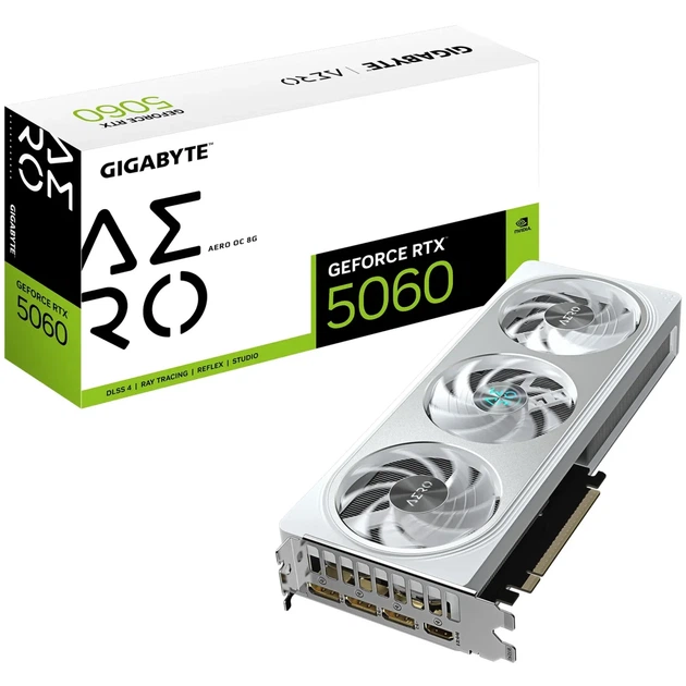 Відеокарта GIGABYTE Nvidia GeForce RTX 5060 AERO OC 8G (GV-N5060AERO OC-8GD) - Фото 10 Відеокарта GIGABYTE Nvidia GeForce RTX 5060 AERO OC 8G (GV-N5060AERO OC-8GD) - зображення 10